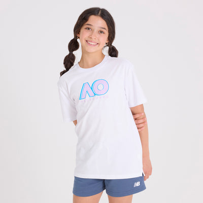 Kids Australian Open Logo T-Shirt White