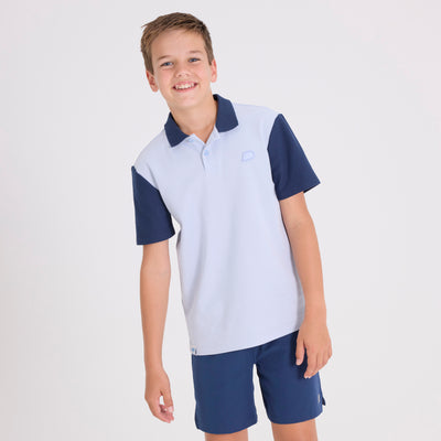 Kids Australian Open Polo Light Blue