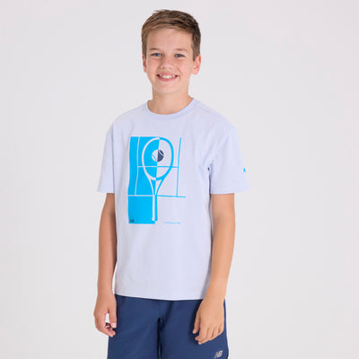 Kids Australian Open Racquet T-Shirt Light Blue