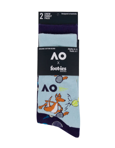 Australian Open Novelty Crew Socks 2-Pack