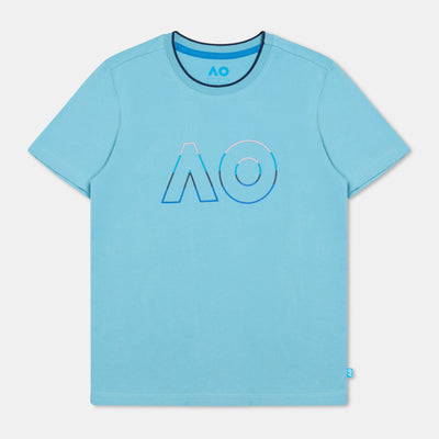 Boys Australian Open Logo T-Shirt Light Blue