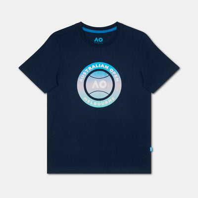 Boys Australian Open Round Logo T-Shirt Navy