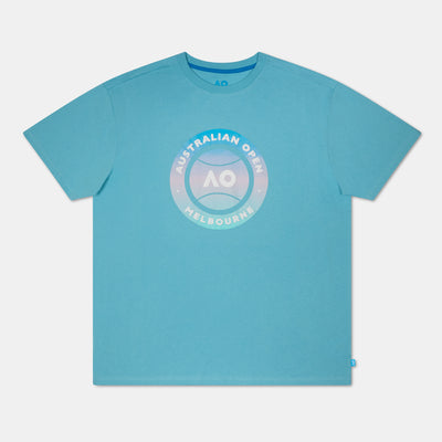 Men's Australian Open Round Logo T-Shirt Light Blue