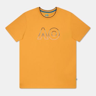 Men's Australian Open Outline Logo T-Shirt Yellow
