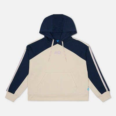 Women's Australian Open Colourblock Hoodie Cream