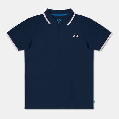 Women's Australian Open Half-Zip Polo Shirt Navy