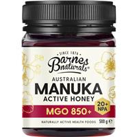 Barnes Naturals Australian Manuka Honey MGO 850+ 500g