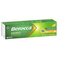Berocca Energy Mango And Orange 15 Effervescent Tablets