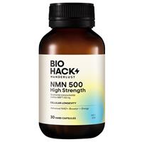 BioHack Wanderlust NMN 500 High Strength 30 Capsules