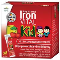 Body Essential Iron Vital Kid 45x5mL Oral Liquid Sachets
