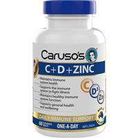 Carusos C + D + ZINC 60 Tablets