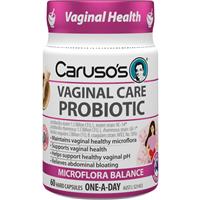 Carusos Probiotic Vaginal Care 60 Capsules