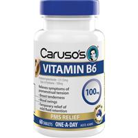 Carusos Vitamin B6 100mg 60 Tablets