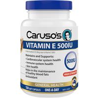 Carusos Vitamin E 500IU 150 Capsules