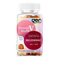 GEN Millennial Gummies Women's Multivitamin Raspberry 60 Pack