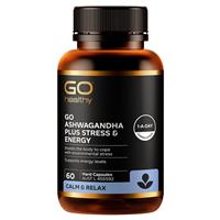 GO Healthy Ashwagandha Plus Stress & Energy 60 Hard Capsules