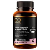 GO Healthy Cranberry 60000 60 Vege Capsules