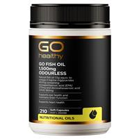 GO Healthy Fish Oil 1500mg Odourless 210 Capsules