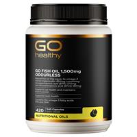GO Healthy Fish Oil 1500mg Odourless 420 Capsules