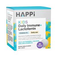 Happi Kids Daily Immune+ Lactoferrin 60 Chewable Tablets