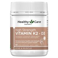 Healthy Care High Strength Vitamin K2 + D3 90 Capsules