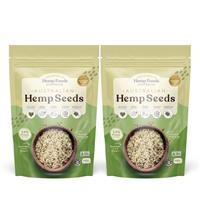 Hemp Foods Australia Australian Grown Hulled Hemp Seeds 200g Twin Pack