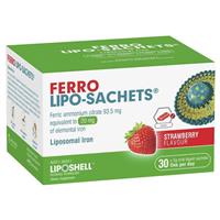 Lipo-Sachets Ferro Strawberry 5g 30 Sachets