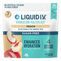 Liquid I.V. Hydration Sugar Free Peach 24 Sachets
