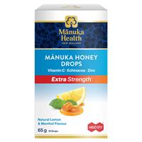 Manuka Health Manuka Honey Drops Lemon & Menthol 15 Pack 65g