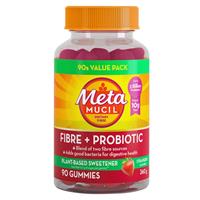Metamucil Fibre + Probiotic Gummies 90 Pack