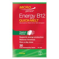 Microgenics Energy B12 Quick-Melt 30 Tropical Tablets