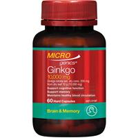 Microgenics Ginkgo 10000mg OAD 60 Capsules
