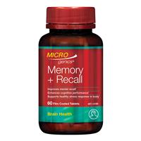 Microgenics Memory + Recall 60 Capsules