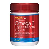 Microgenics Omega 3 Triple Strength Fish Oil 150 Capsules