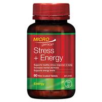 Microgenics Stress + Energy 60 Capsules