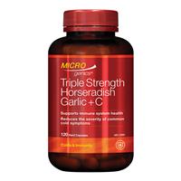 Microgenics Triple Strength Horseradish Garlic + C 120 Capsules