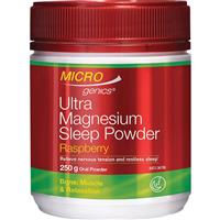 Microgenics Ultra Magnesium Sleep Raspberry Flavour 250g Powder