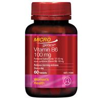 Microgenics Vitamin B6 100mg 60 Tablets