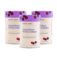 Mister Jones Bovine Collagen Natural Berry 3Pack