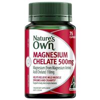 Nature's Own Magnesium Chelate 500Mg 75 Capsules