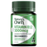 Nature's Own Vitamin B12 1000mcg 60 Tablets