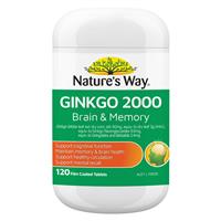 Nature's Way Ginkgo 2000 Brain & Memory 120 Tablets