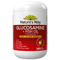 Nature's Way Glucosamine + Fish Oil 200 Soft Capsules