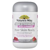 Nature's Way High Strength Adult Vita Gummies Hair Skin Nails 60 Pastilles