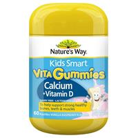 Nature's Way Kids Smart Vita Gummies Calcium + Vit D 60 Pastilles