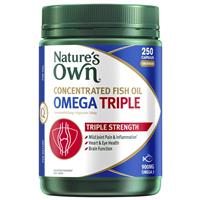 Nature's Own Concentrated Fish Oil Omega Triple 250 Capsules Exclusive