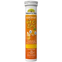 Nature's Way Kids Smart Vit C + ZINC. 15 Effervescent Tablets