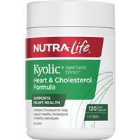 Nutra-Life Kyolic Aged Garlic Extract Heart & Cholesterol Formula 120 Capsules