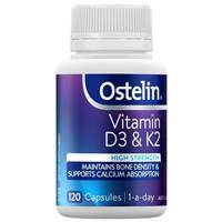 Ostelin Vitamin D3 & K2 120 Capsules Exclusive Size