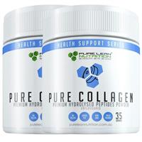Pure Lean Nutrition Premium Grass Fed Hydrolysed Collagen Peptides Powder 420g 2 Pack
